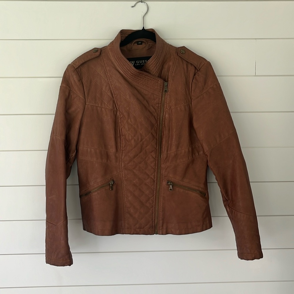 Faux Leather Motorcycle Jacket